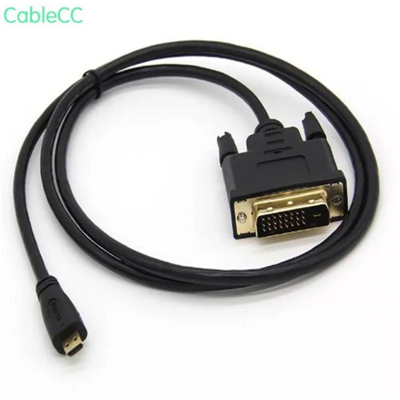 Кабель адаптер Micro HDMI DVI HD для ТВ монитора ЖК экрана. Микро интерфейс цифровой