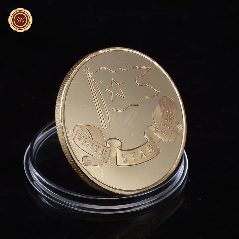 Металлический Золотой плакированный Королевский почтовый пароход Титаник