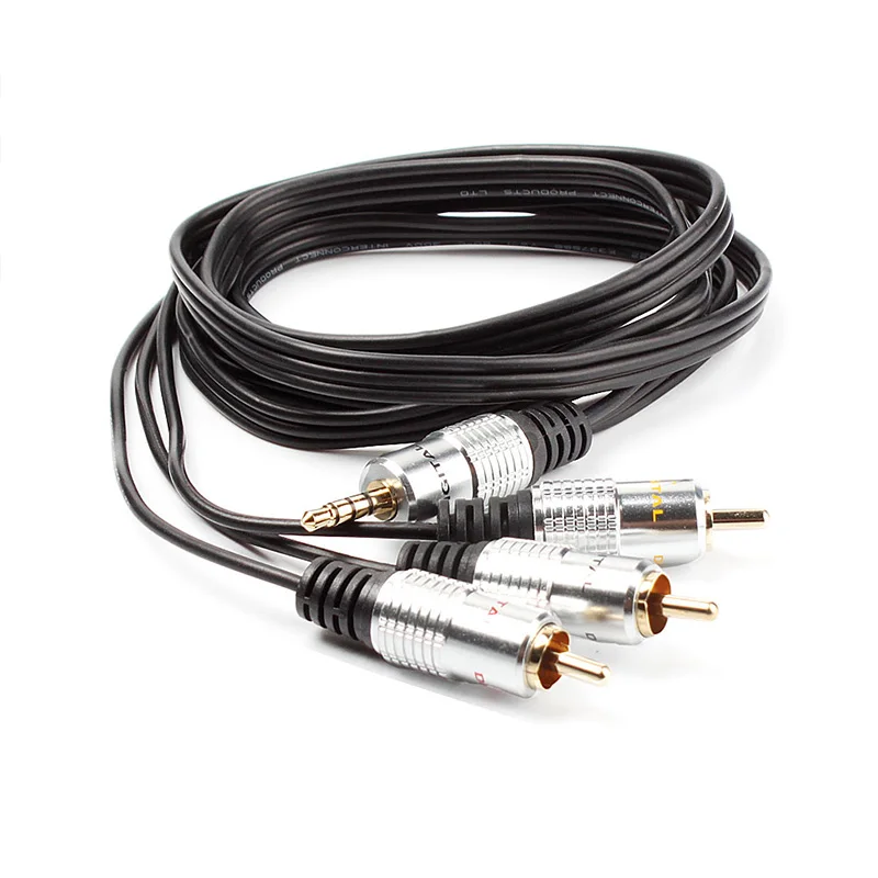 1 5 м 3 мм кольца штекер к x RCA Phono Jack Aux Аудио Видео AV OFC кабель|audio plug jack|audio rca jackav to |