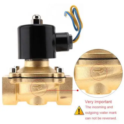 Электромагнитный клапан 12В 220В пневматический для воды масла гелия газа латунный