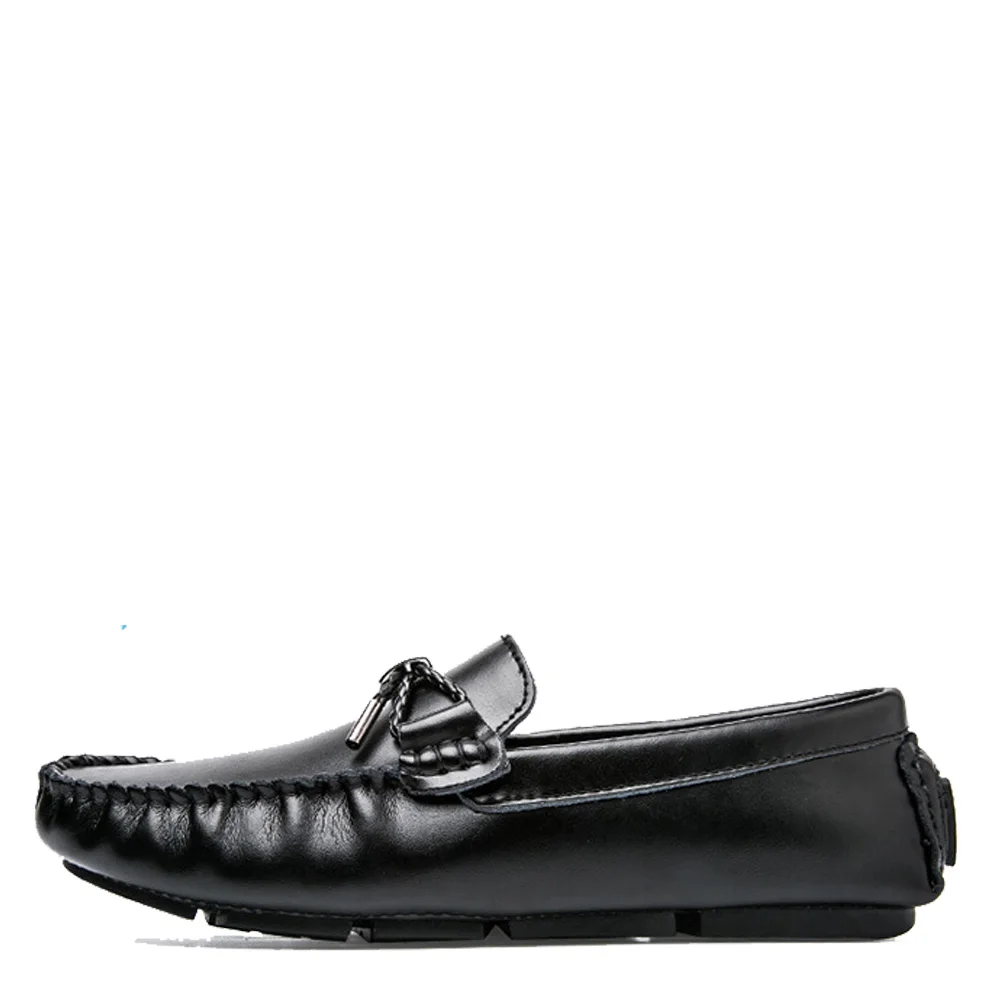 QFFAZ New Men Shoes Leather Mocassins Loafers Slip On Casual Oxford Dress Drop Shipping | Обувь