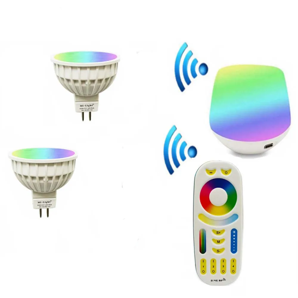 Mi светильник MR16 4 Вт Светодиодная лампа RGB + CCT пульт дистанционного управления IBX1