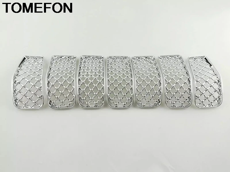 TOMEFON для Jeep Cherokee Автомобильная внутренняя вставка сотовая Передняя сетка декоративная решетка Наклейка ABS