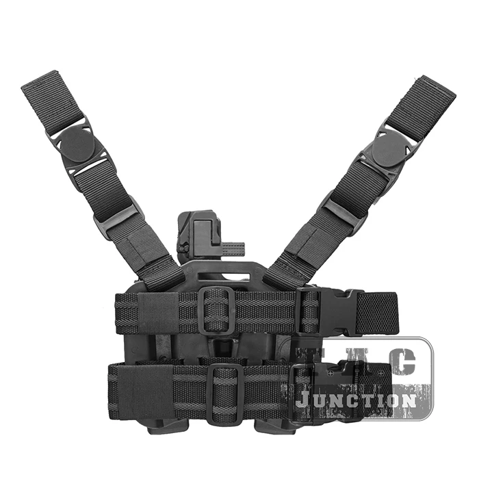 

Tactical Serpa Concealment Level 3 Retention Auto Lock Duty Right Hand Drop Leg Thigh Pistol Holster for Glock 17 19 22 23 31 32