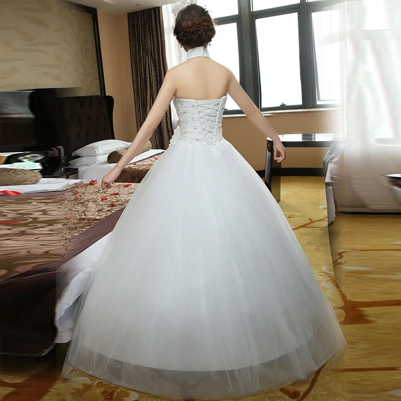 inofinn Gorgeous Ball Gown Wedding Dress With Lace Vestido De Novia Princesa Vintage Dresses Real Image Bridal 2019 | Свадьбы и