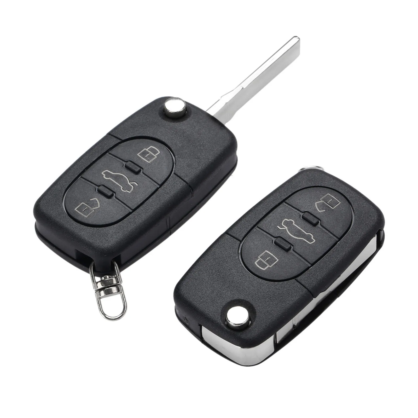 3 Buttons 2 шт 433 MHz 3 кнопки радиобрелока 4DO837231A балванки для ключей удаленный ключевой ID48 чип для Audi A3 A4 A8 Quattro A6 Allroad TT RS4 - Количество кнопок: 3 Buttons