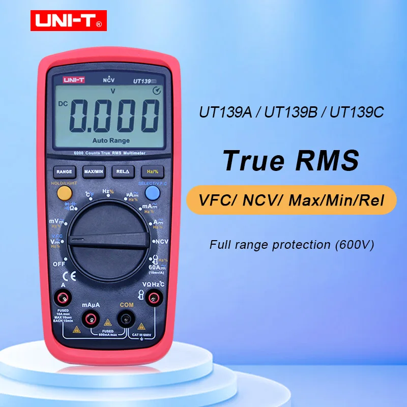 Цифровой мультиметр UT139A UT139B UT139C измеритель истинного напряжения температуры