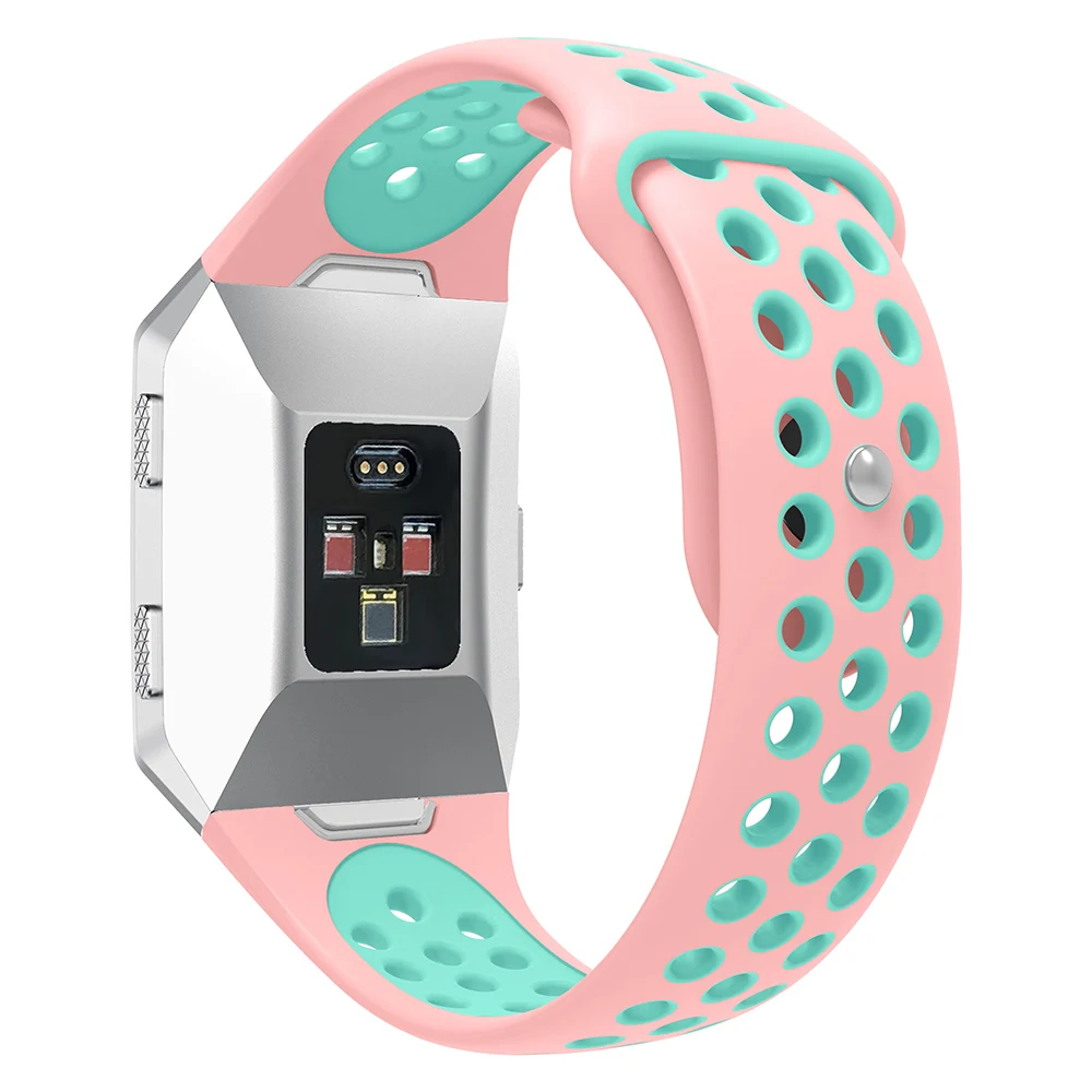 Силиконовый ремешок для Fitbit Ionic Спортивный Браслет Смарт-часы сменный дышащие