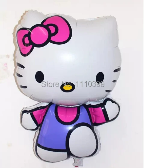 $0 97/шт большой 80*48 см Рисунок Hello Kitty фольгированные шары cartoon рождения украшения