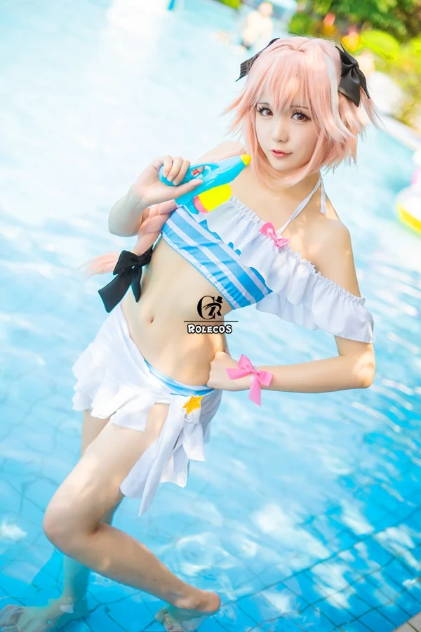 ROLECOS Fate Astolfo косплей костюм игры апокрифа купальник FGO Женский женский бикини