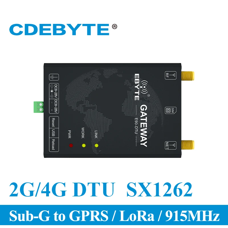 E90-DTU(900SL30-GPRS) 915 МГц GPRS 1 Вт LoRa SX1262 USB интерфейс беспроводной передачи данных модем Sub G приемник GPRS модуль
