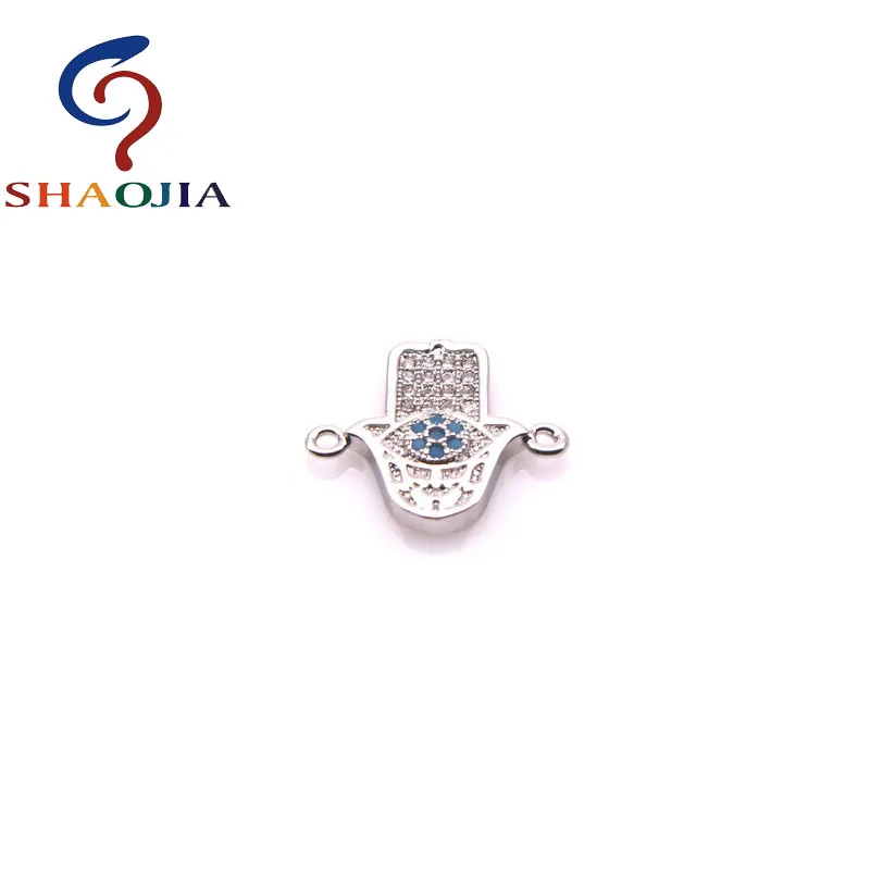 Бренд shaojia 2017 модные микро проложить Циркон ручной глаз делая шарм браслеты