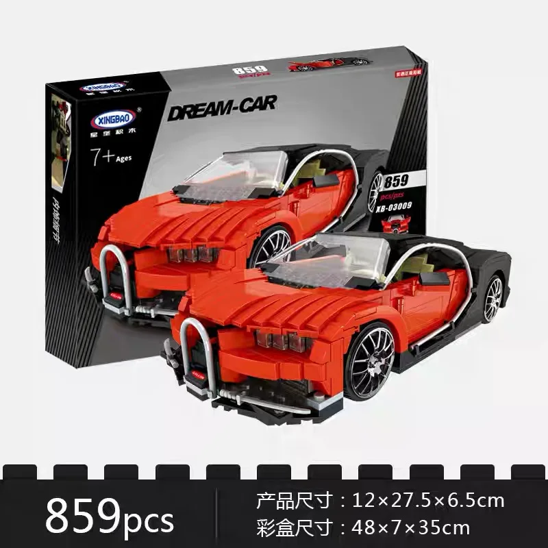 XingBao 03009 креативный MOC Technic серии галлон суперкар автомобиль подарки модель