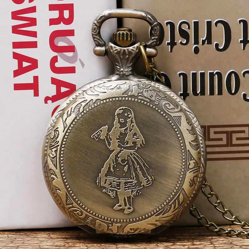 Винтажные кварцевые карманные часы в античном стиле с подвеской виде