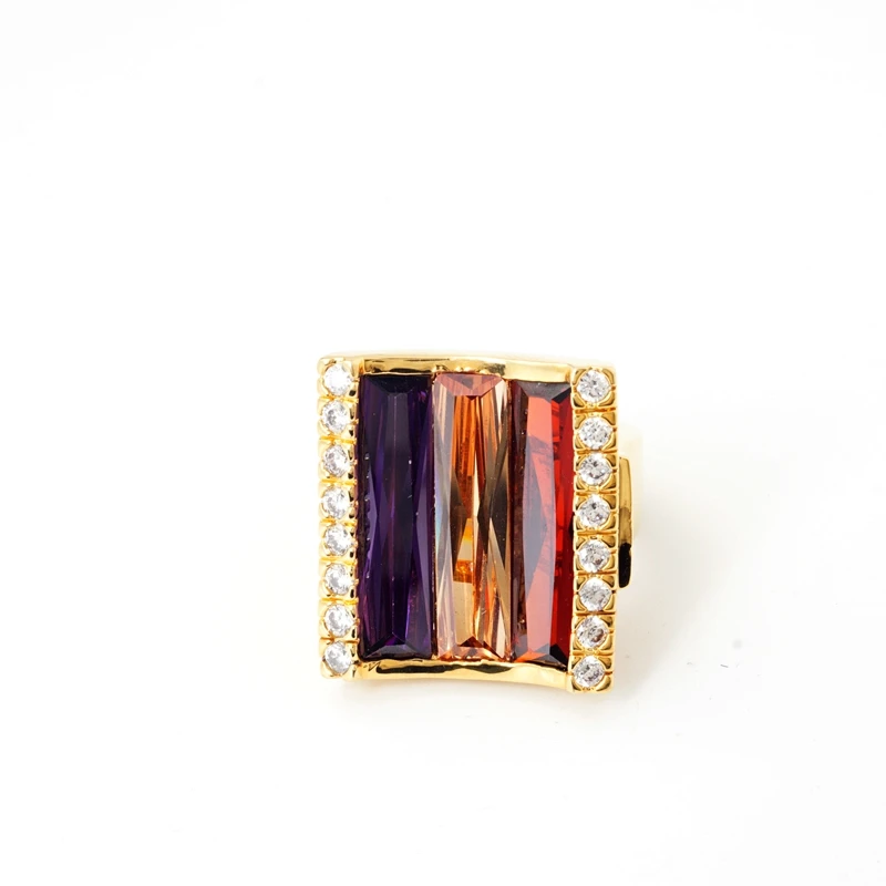 Yunkingdom 44 стильные изящные кольца для женщин Коктейльные Вечерние модное большое