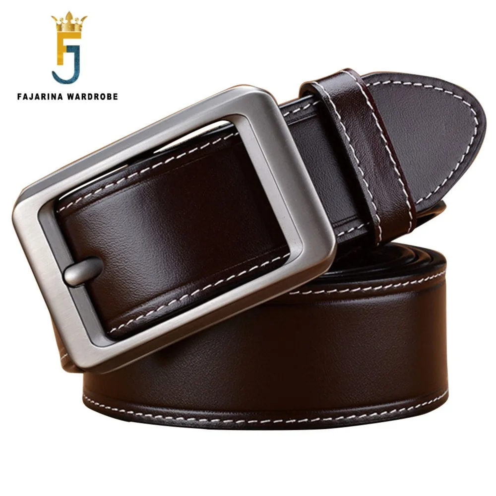 Ремень мужской из натуральной кожи с пряжкой N17FJ254|genuine leather belt men|genuine beltleather men |