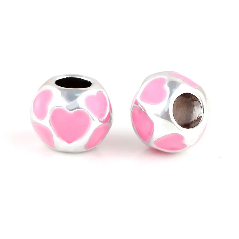 10 шт./партия бусины-подвески в виде сердца | Украшения и аксессуары