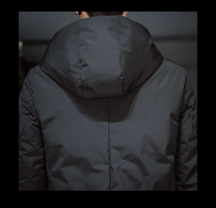 Новинка, зимние мужские парки, длинные пальто, L-5XL пальто с капюшоном, мужские уплотненные куртки на молнии, Мужская парка, Повседневная Верхняя одежда для мужчин