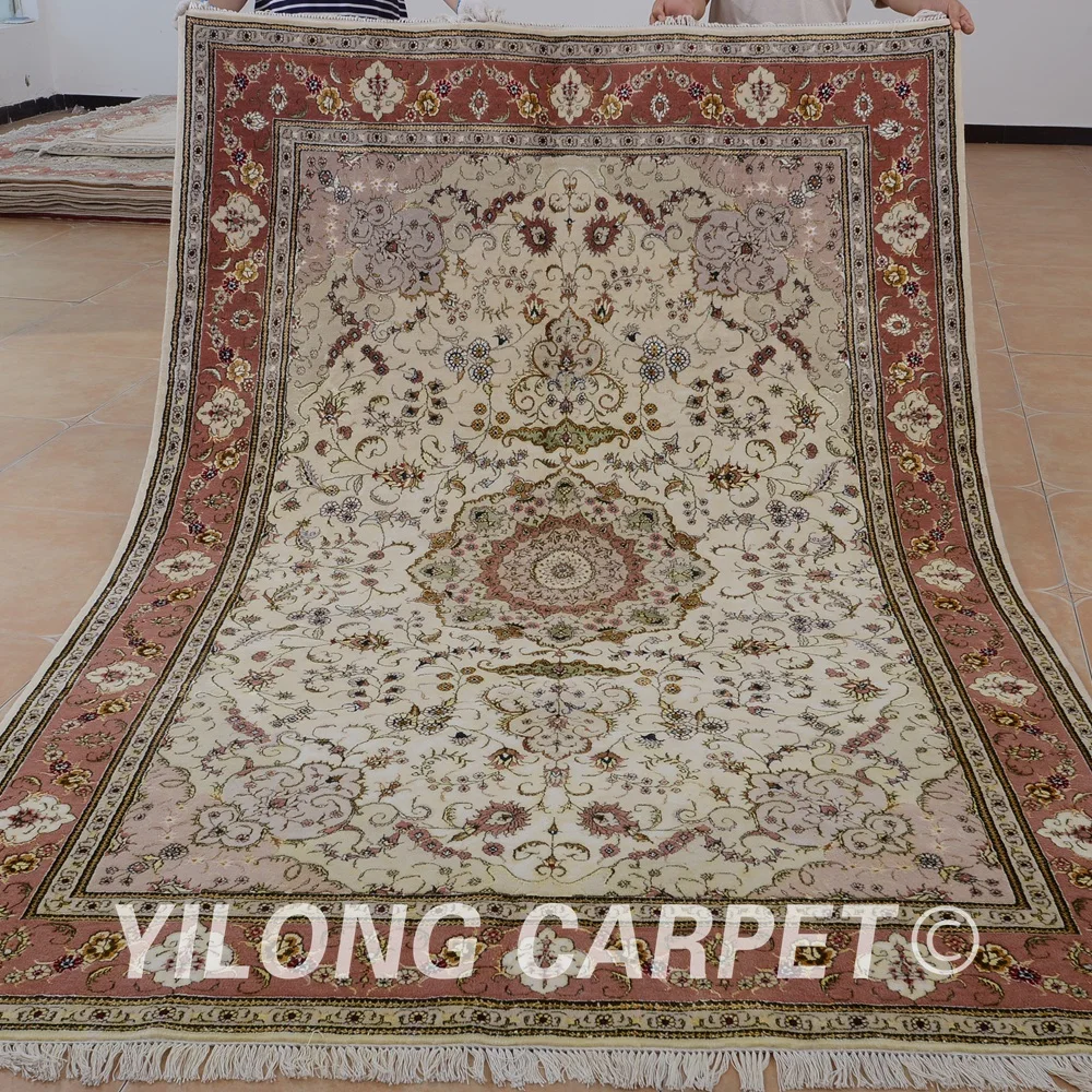 Yilong 6 'x 9' Восточный кашмирский шерстяной ковер изысканные китайские шерстяные