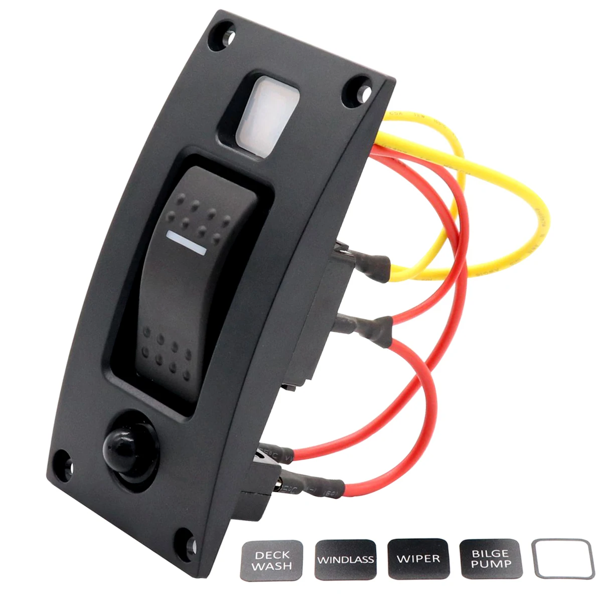 Новая изогнутая одностворчатая панель переключателя 1 банда ВКЛ ВЫКЛ управления