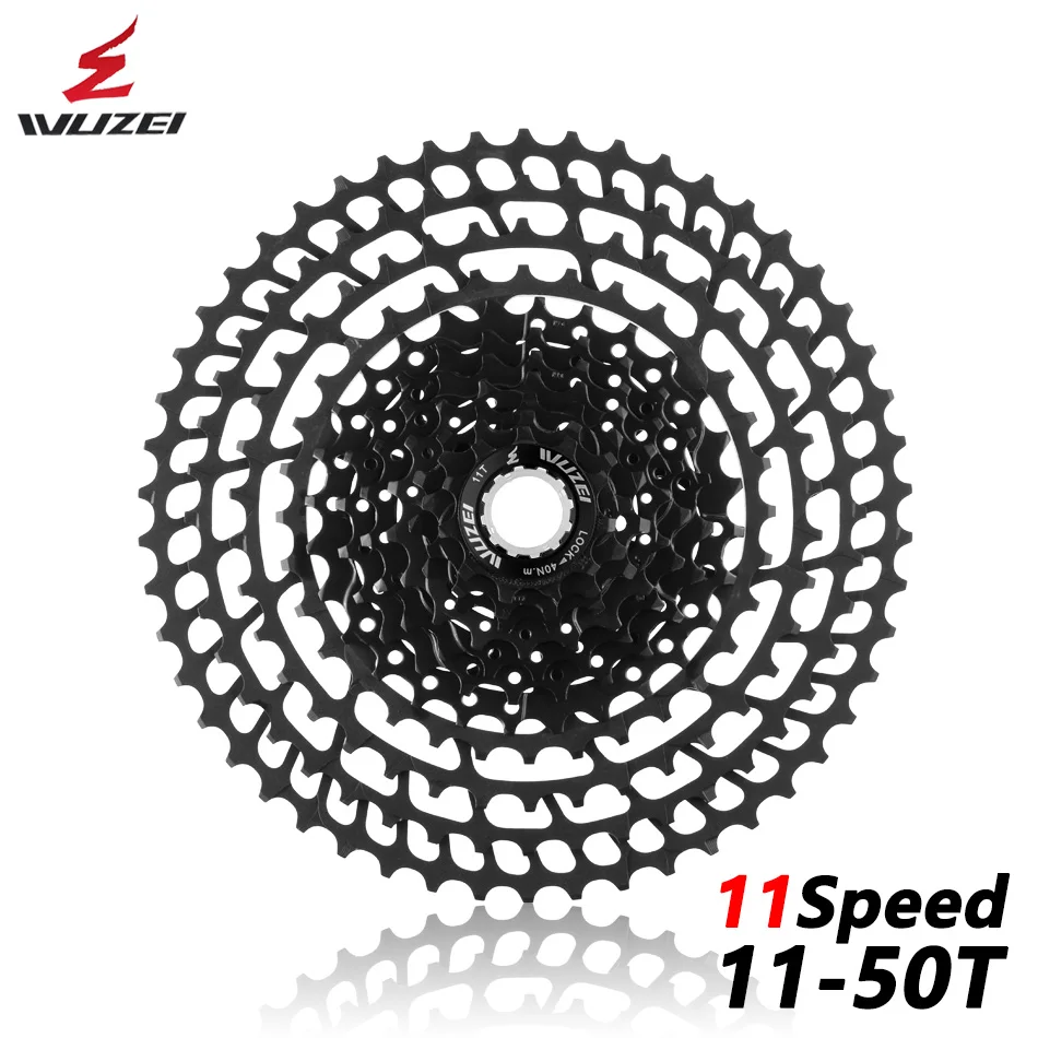 WUZEI MTB 11 скоростей 11-50T 11-52T кассета 365g Сверхлегкий велосипед свободного хода 11t Запчасти для велосипеда горный для Shimano M9000 M8000