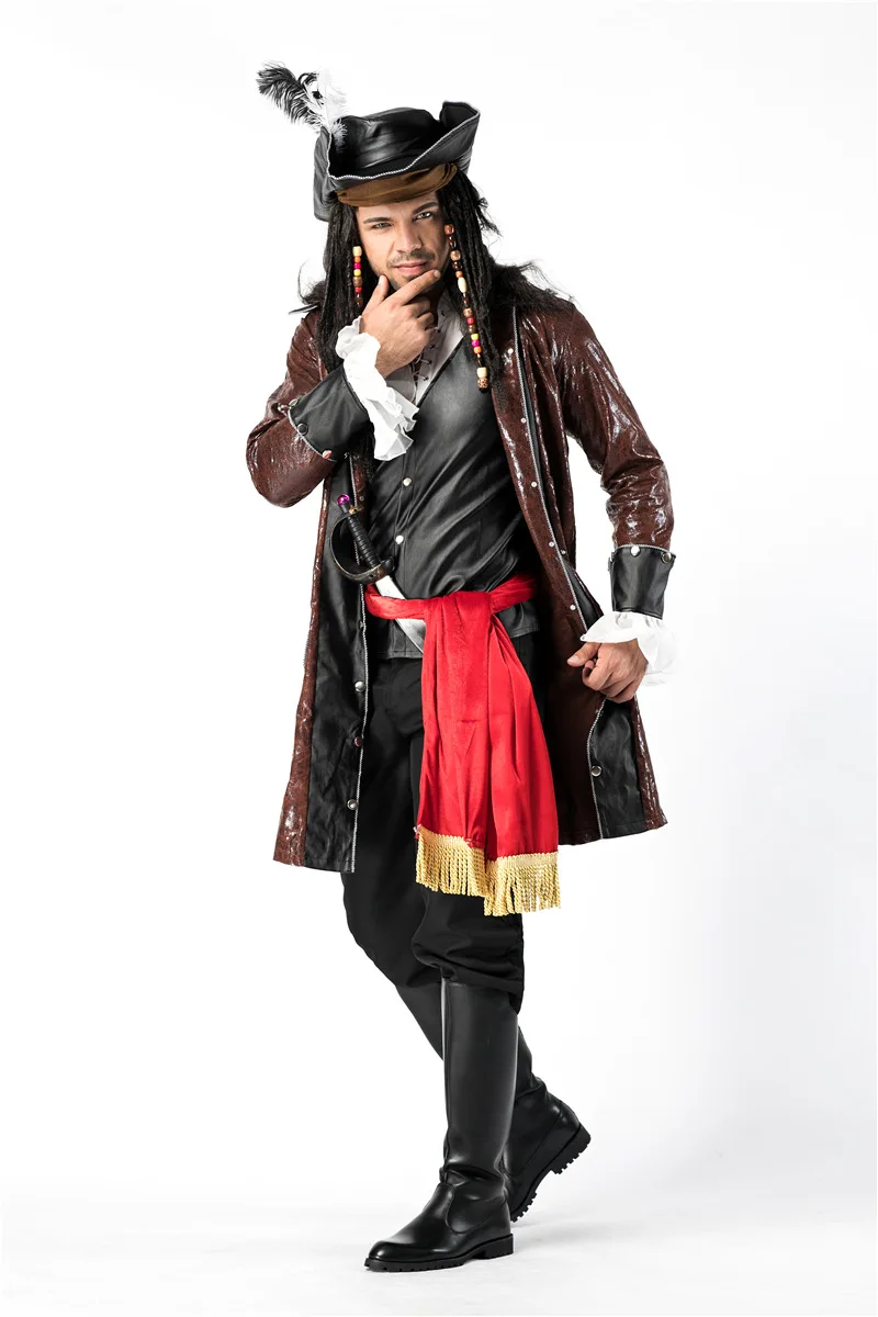 Новинка 2020 костюмы для косплея на Хэллоуин взрослых Пираты Карибского моря
