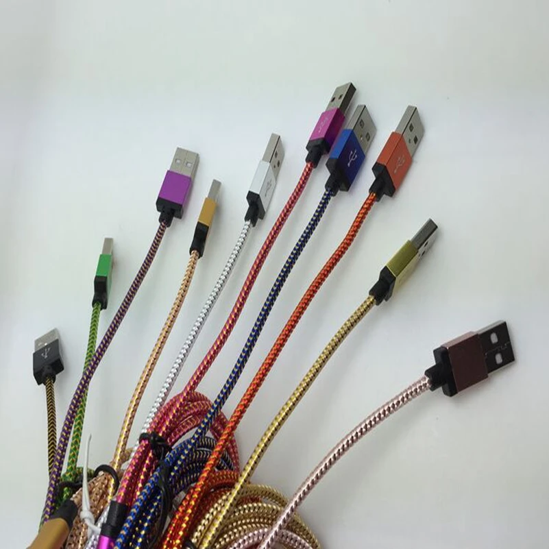 200 шт./лот 2 м/6 футов 8 контактный Usb кабель для зарядки из алюминиевого сплава iphone 6