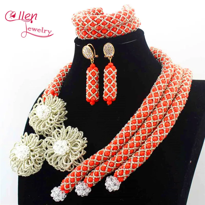 Роскошные синие африканские бусины ювелирные наборы из индии нигерийский цветок