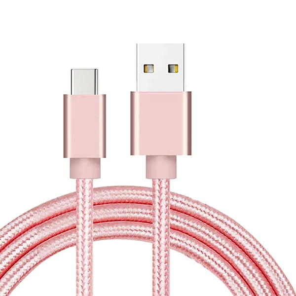 Pink REZ type C USB кабель для быстрой зарядки USB C данных usb-c для huawei samsung S10 S9 Xiaomi mi 8 Red mi Note 7 type-C USBC кабель для зарядного устройства - Цвет: Pink