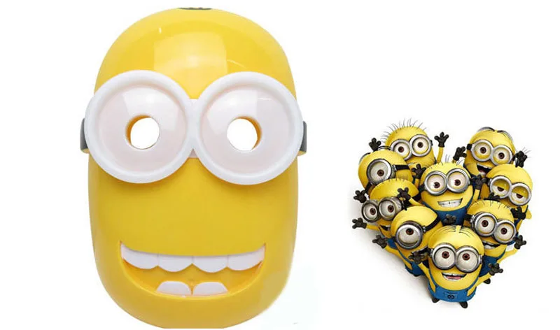 Светодиодный светящийся Гадкий я Миньоны Хэллоуин маска детская мультяшная