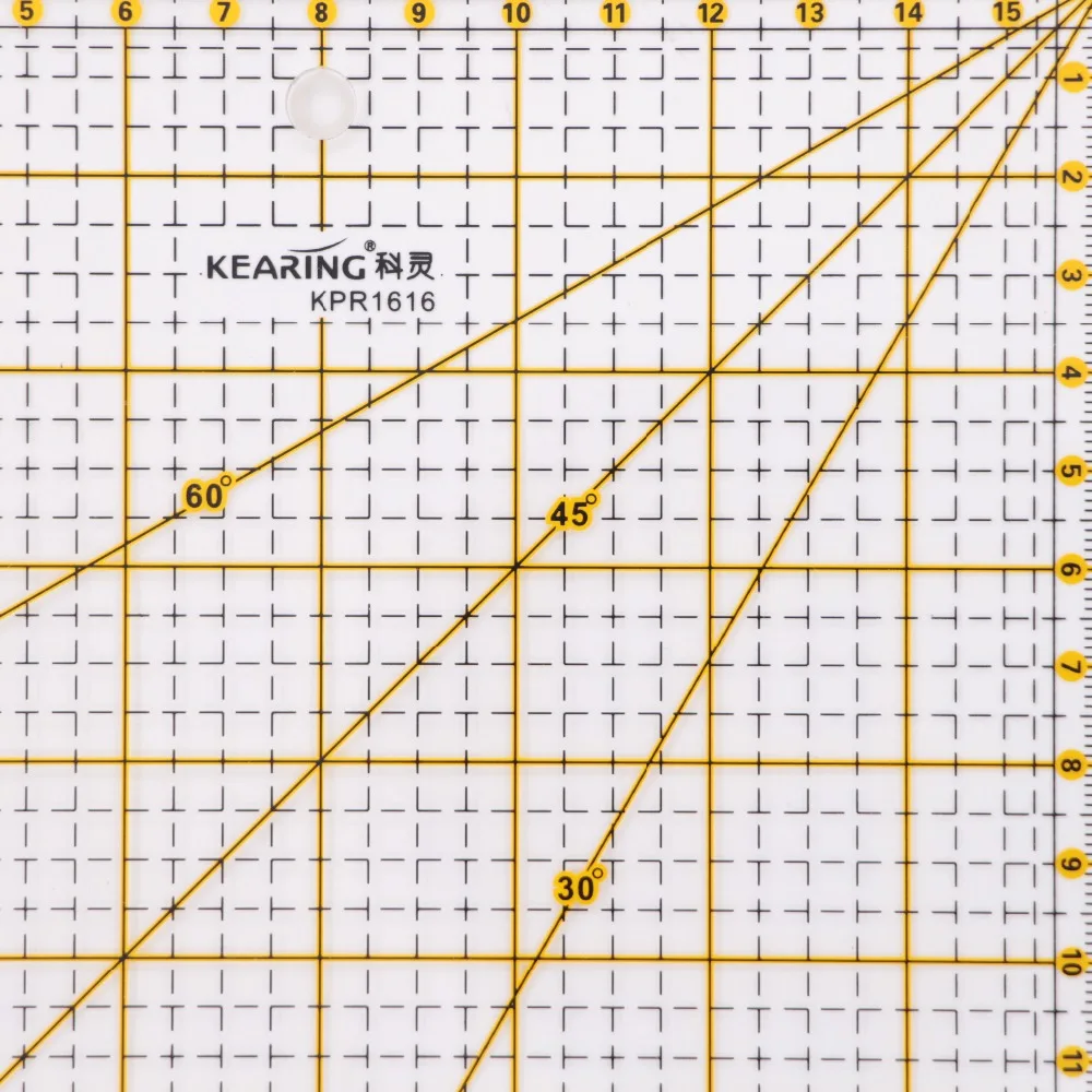 

MIRUI 16cm Patchwork ruler Quilting ruler with 30/45/60 Degree Angle Lines