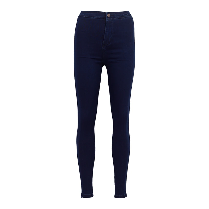 Dark Blue WIXRA базовые джинсы, женские модные узкие джинсы, повседневные джинсы, Стрейчевые обтягивающие джинсы, женские винтажные джинсы с высокой талией, женские узкие брюки - Цвет: Dark Blue