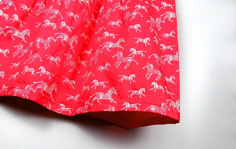 Girl print dress with a zebra childrens cotton Suspender Cute girl Summer Floral Toddler kids Sleeveless Dress | Детская одежда и