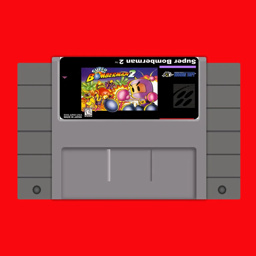 BomberMan 2 16 бит большой серый карточная игра для США NTSC игры|16 bit|16 bit game cardbit card |