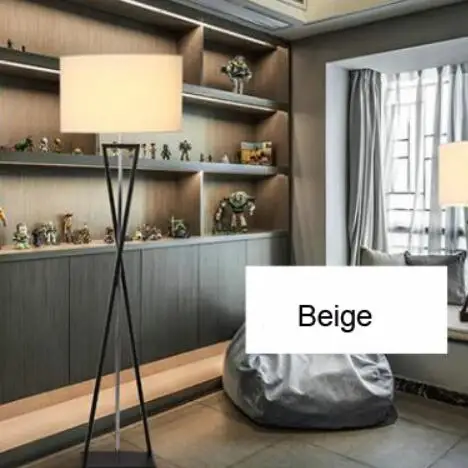 Beige floor Торшеры в стиле АР-деко, современные стоячие светильники для гостиной, спальни, скандинавского домашнего освещения, прикроватные кровати MING - Цвет абажура: Beige floor