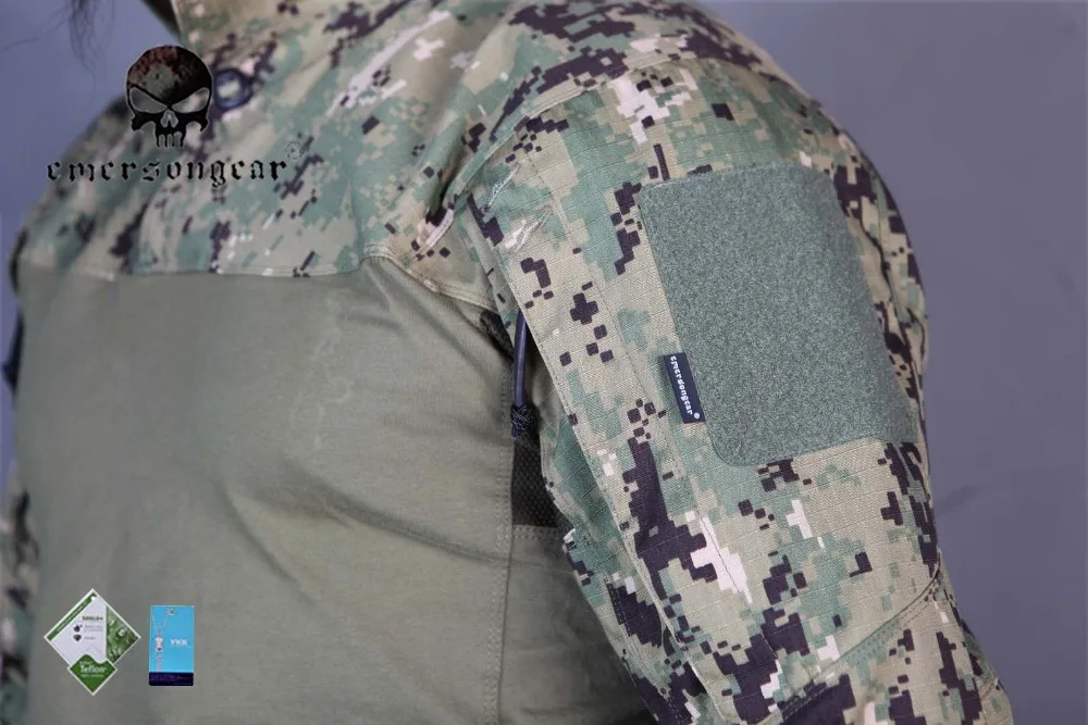 Emerson тактическое боевое нападение Милая рубашка в стиле милитари bdu AOR2 EM9316 | Спорт