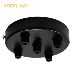 Современный потолочный подвесной светильник ASCELINA с несколькими розами, винтажный потолочный светильник с основанием для потолочной пластины, осветительные приборы