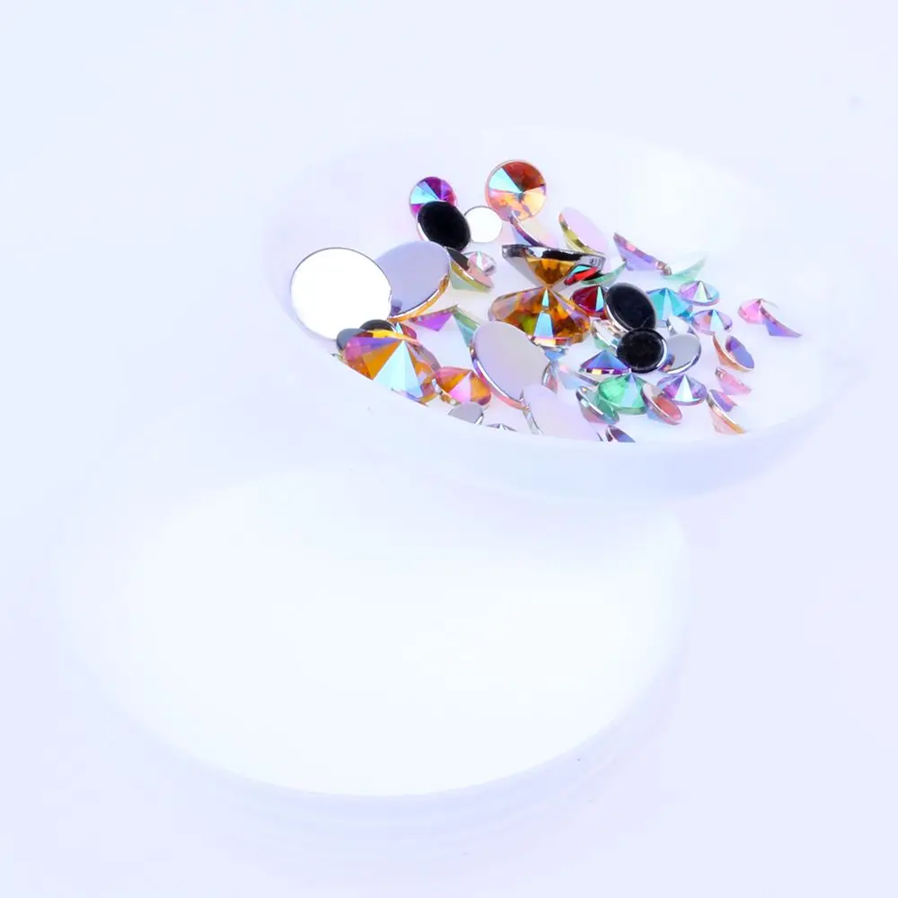 5 шт. пластиковый круглый или зеленый Прямоугольный горный хрусталь лоток для