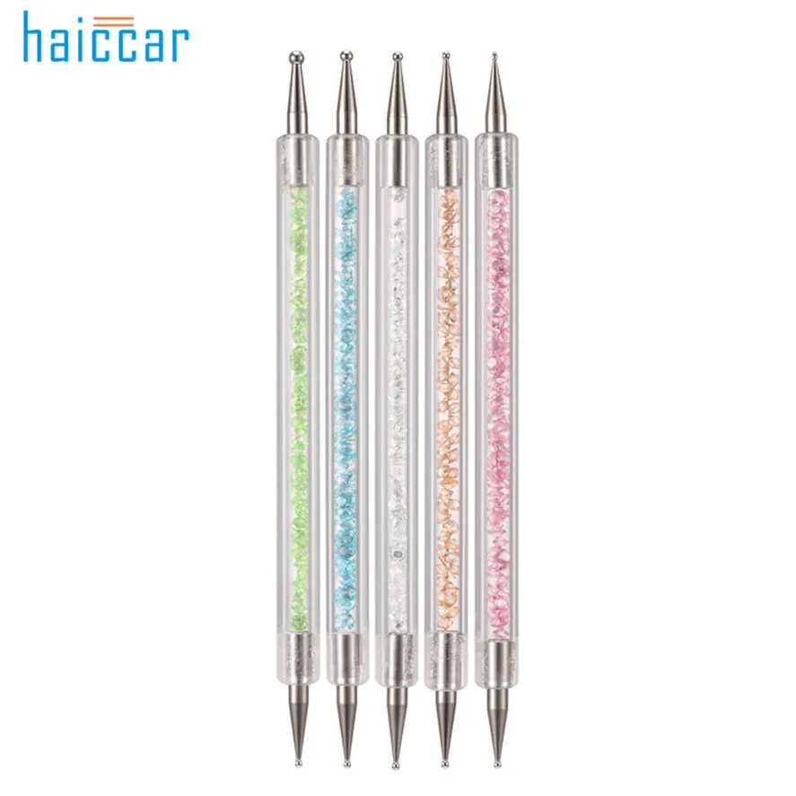 Инструмент для точечного маникюра HAICAR 5 шт. Pro 2 Way Crystal Dotting инструменты Рисование в