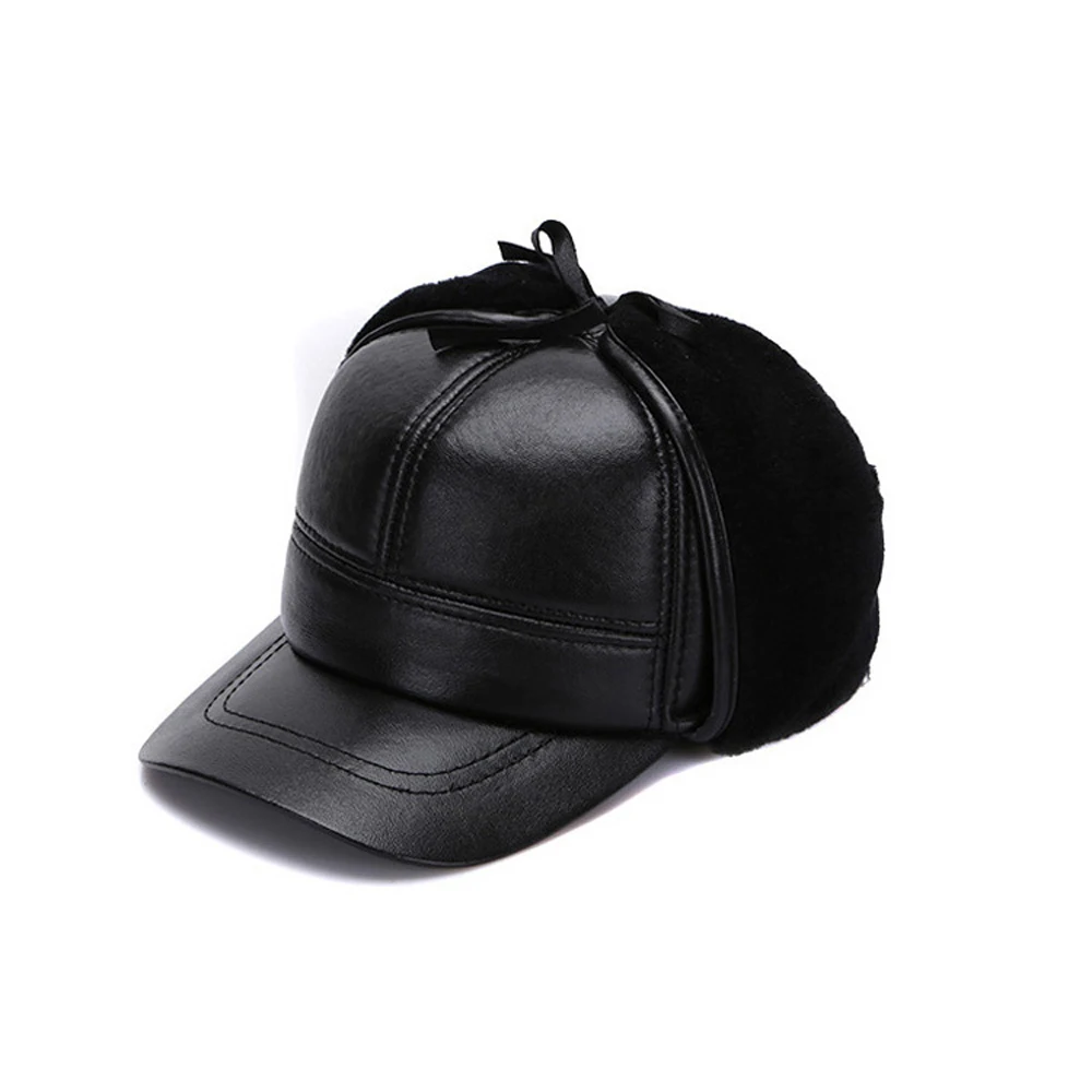 Зимняя обувь для мужчин из натуральной кожи ботинки овечьей кожаные бейсболки