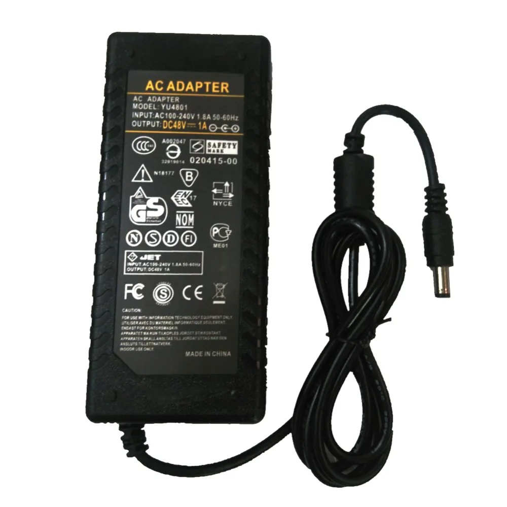 48 В AC DC адаптер зарядное устройство 1A 2A 3A Вт 96 144 LED POE импульсный источник