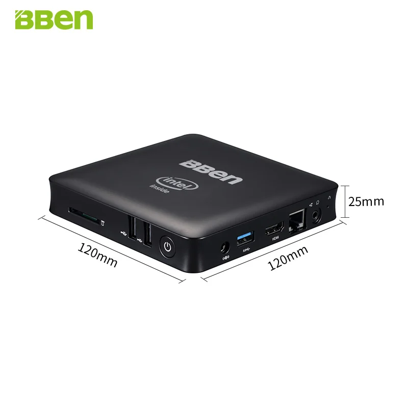 Bben-Mn11 мини-ПК Компьютер коробка, с процессором intel z8350, 4 ГБ/64 Гб EMMC, или 2 ГБ/32 ГБ, LAN wifi windows10 мини-ПК