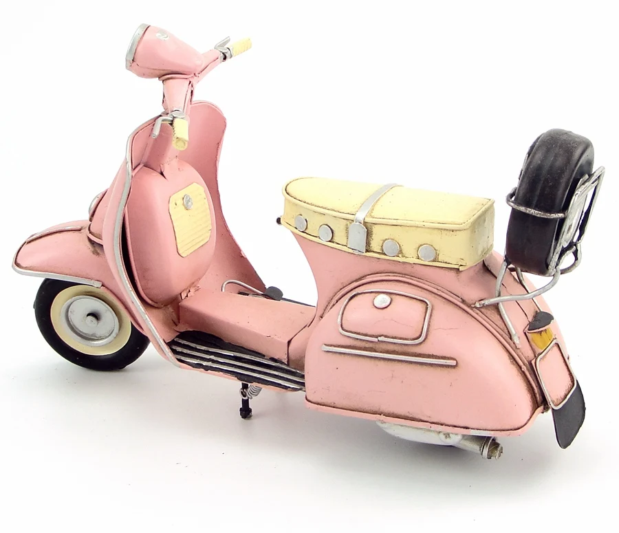 Абсолютно новая модель мотоцикла ручной работы 1965 VESPA металлический мотоцикл артефакт модель игрушки для коллекции подарок украшение