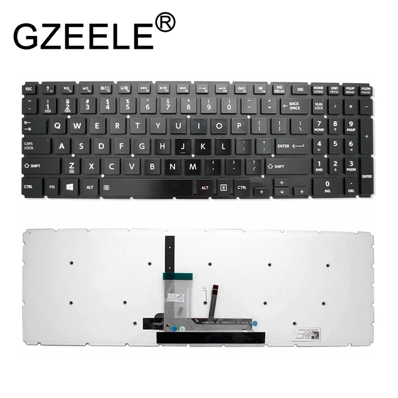 GZEELE новая для Toshiba Satellite S55T-B5335 S55T-B5382SM клавиатура с подсветкой и S55T-B5383SM |