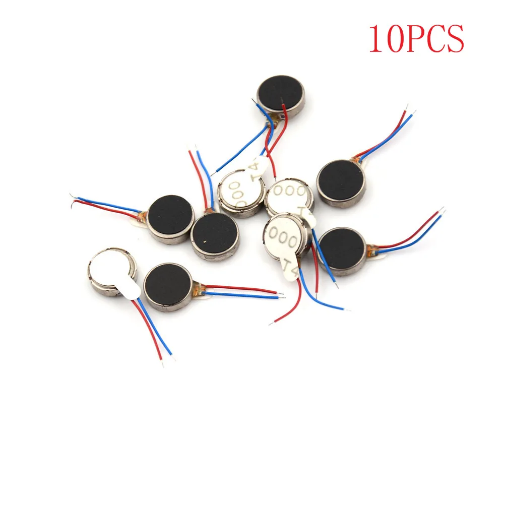 10x DC 3V 70mA 12000 RPM для телефона монета плоская Вибрация двигателя двигатель 1034/1030