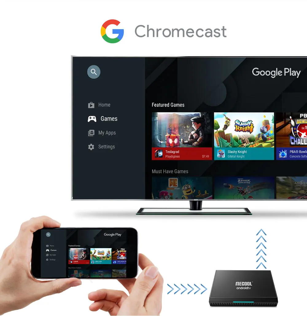 Mecool KM9 Pro Classic Console Android TV Box Amlogic S905X2 Android 9.0 2G 16G 4K HDR Chrome Cast Voice Control Smart Prefix
