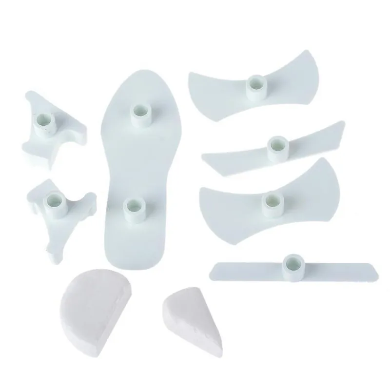 Абсолютно новая форма 9 шт./компл. пластиковая сандалия помадка плесень леди