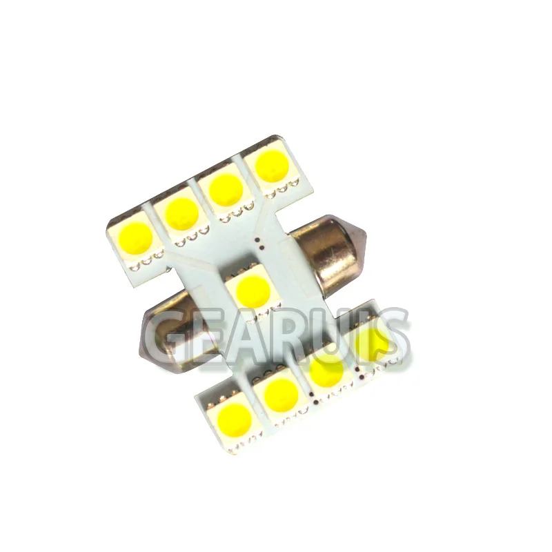 HK post 300 шт./лот 31 мм 36 39 41 9 SMD 5050 Festoon Dome LED 9SMD Автомобильный интерьер для чтения