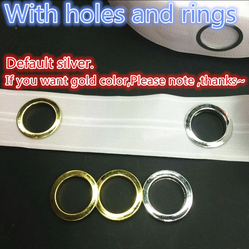 Аксессуары для штор полиэфирная лента шириной 7 5 см с отверстиями и кольцами