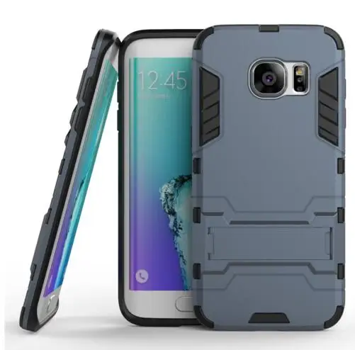 S7 edge гибридный жесткий мягкий прочный силиконовый резиновый чехол для телефона